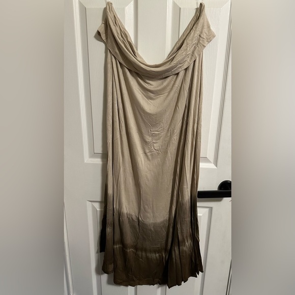 Hayden Strapless Dress (or skirt) Brown Ombré Maxi NEW WITH TAGS! XL, 1XL OR 2X - Picture 1 of 4